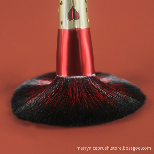 Merrynice new arrival private label red 7Pcs makeup brush set custom makeup brushes